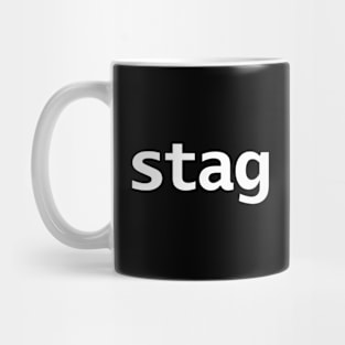 Stag Minimal Typography Mug